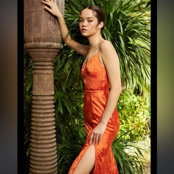 Burnt Orange SauLee Dress - Picture 4 of 4